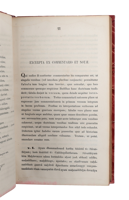 Dhammapadam. Ex tribus codicibus hauniensibus palice edidit, latine vertit, excerptis ex commentario palico notisque illustravit.