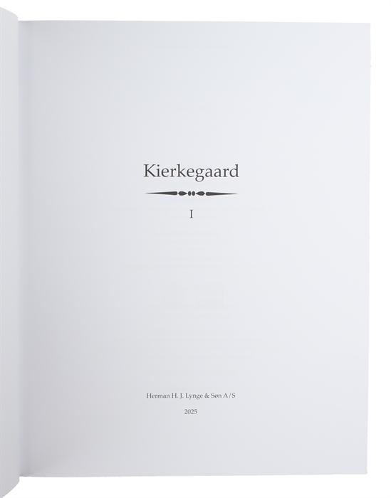 Kierkegaard (The Catalogue). 2 vols. 