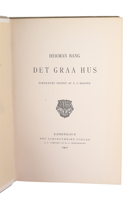 Det graa Hus. Portrætet tegnet af P. S. Krøyer.
