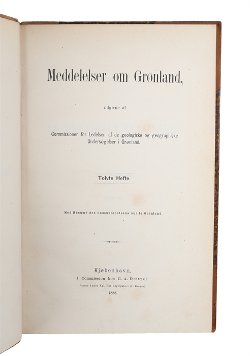 Om Grønlands Vegetation. 1886-87.