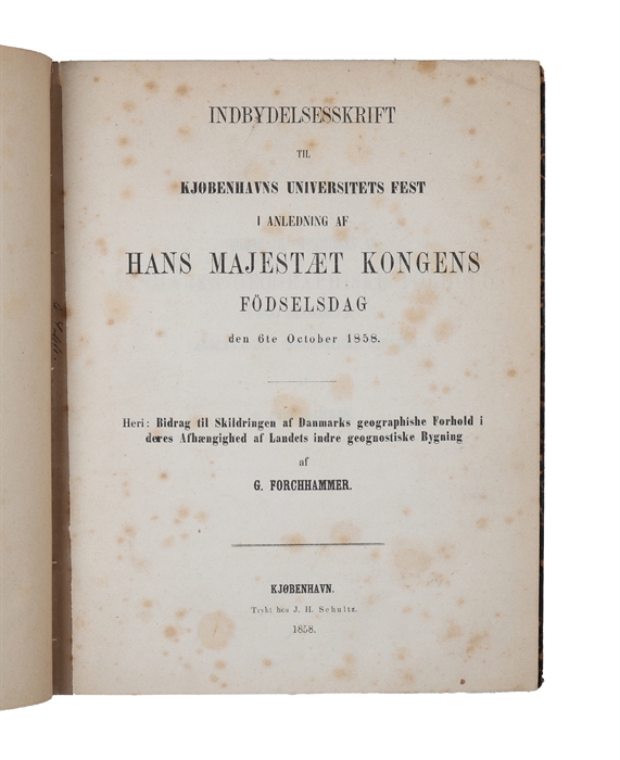 Bidrag til Skildringen af Danmarks geographiske Forhold i deres Afhængighed af Landets indre geognostiske Bygning.