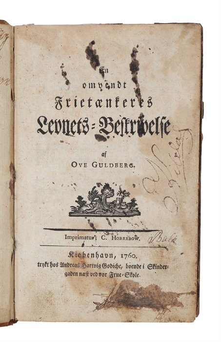 En omvendt Frietænkeres Levnets-Beskrivelse.