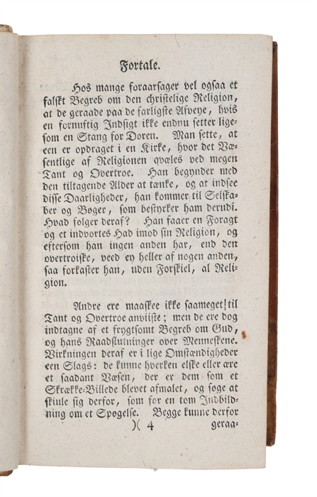 Den naturlige Religions fornemste Sandheder i ti Afhandlinger, paa en begribelig Maade forklarede og reddede, og nu efter fierde forbedrede og stærk formerede Udgave oversatte af Eric Werdel.