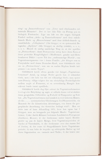 Om planterigets livsformer.