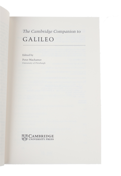 The Cambridge Companion to Galileo.