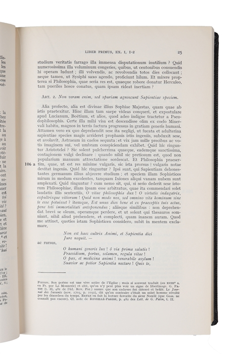 Dissertations en forme de paradoxes contre les Aristotéliciens (Exercitationes Paradoxicæ Adversus Aristoteleos) Livres I et II. Texte établi, traduit et annoté par Bernard Rochot.