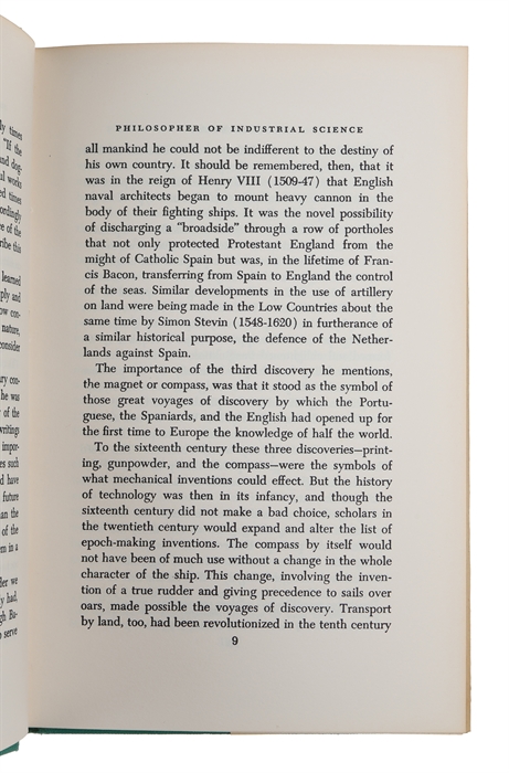 Francis Bacon. Philosopher of Industrial Science.