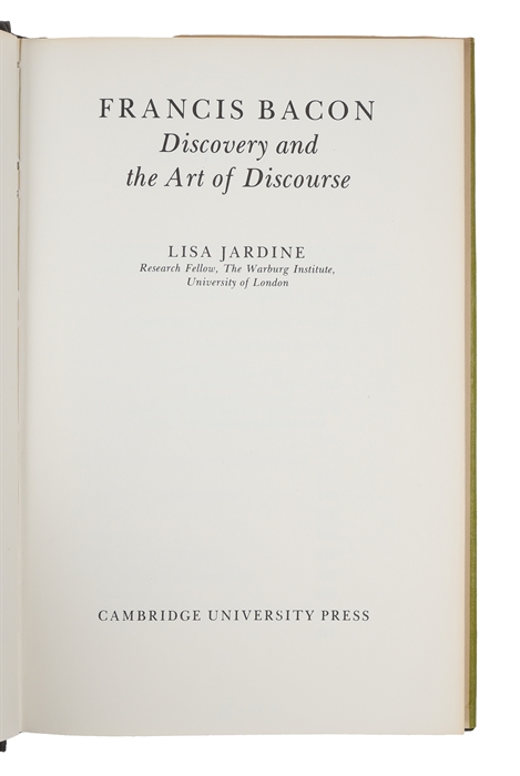 Francis Bacon. Discovery and the Art of Discourse.