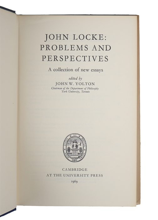 John Locke: Problems and Perspectives. A Collection of new essays.