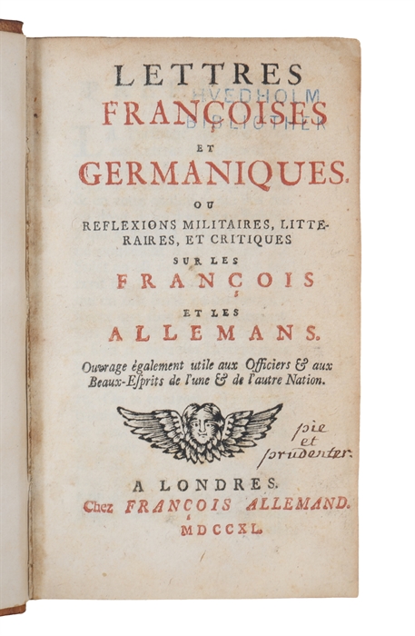 Lettres Francoises Et Germaniques: Ou Reflexions Militaires, Litteraires Et Critiques Sur Les Francois Et Les Allemans (+) Lettres sur les Hongrois.