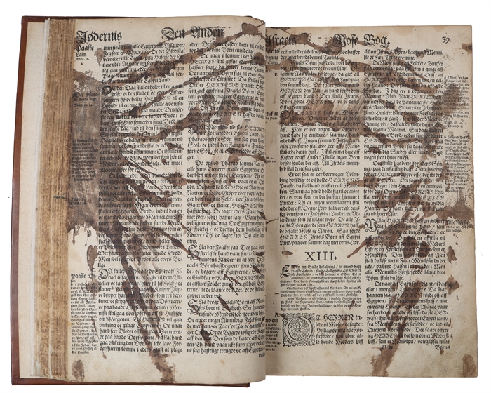 Biblia. Det er den gantske Hellige Scrifft Paa Danske igien offuerseet oc Prentet effter Salige oc høylofflige ihukommelse Kong Friderichs den II. Befalning. (3 parts).