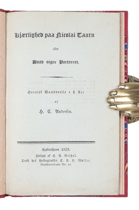 Kjærlighed paa Nicolai Taarn eller Hvad siger Parterret. Heroisk Vaudeville i 1 Act.