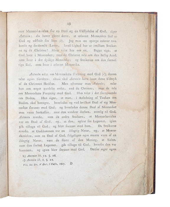 Undersögelse over det Spörgsmaal: om de nyere Stoikere have laant deres sundere Lærdomme af de Christne?