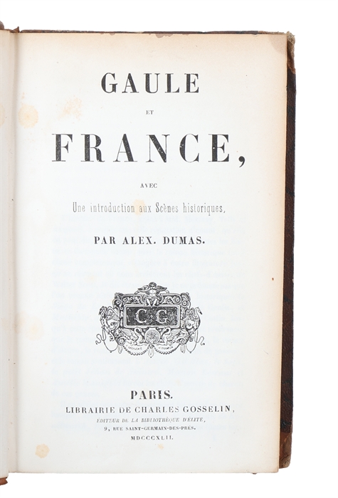 Gaule et France avec introduction aux scène historiques.