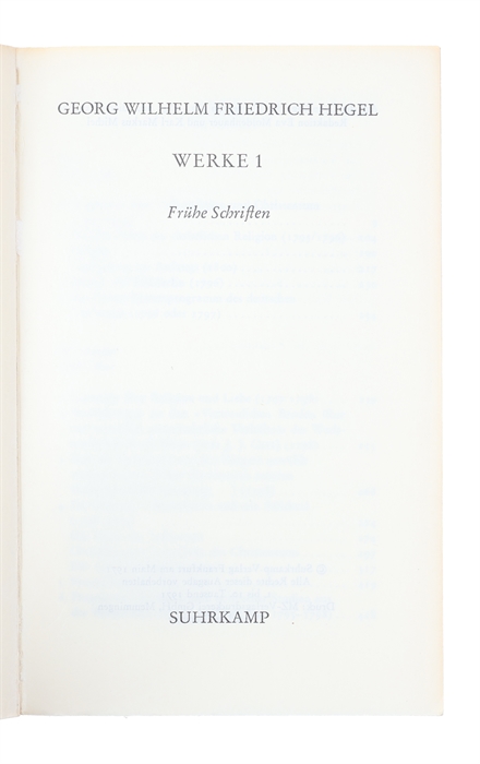 Werke in zwanzig Bänden. (21 volumes. Complete).
