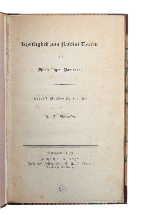 Kjærlighed paa Nicolai Taarn eller Hvad siger Parterret. Heroisk Vaudeville i 1 Act.