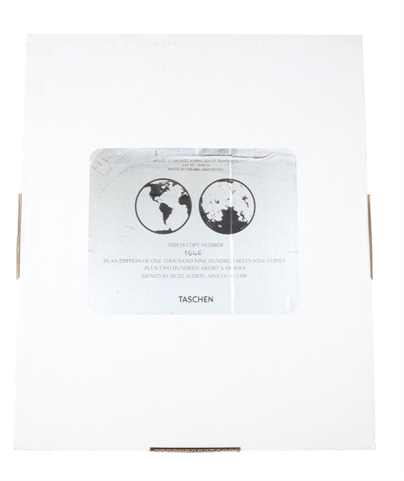 Moonfire: The Epic Journey of Apollo 11 (+) Color photograph of the famous "visor" photo of Buzz Aldrin on the moon.