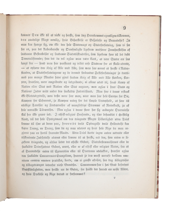 Nogle Bemærkninger over Stat og Kirke.