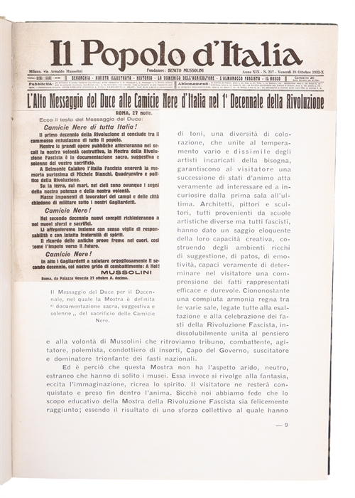 Mostra della Rivoluzione Fascista.