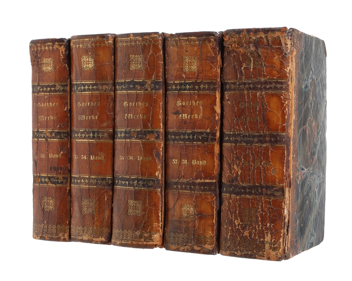 Goethe's Werke. Vollständige Ausgabe letzter Hand. (Vols. 1-55 + register).