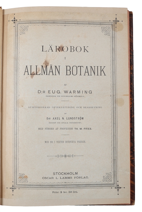 Lärobok i allmän botanik