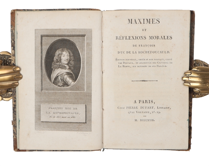 Maximes et Reflexions Morales de Francois Duc de la Rochefoucauld. Edition Nouvelle.