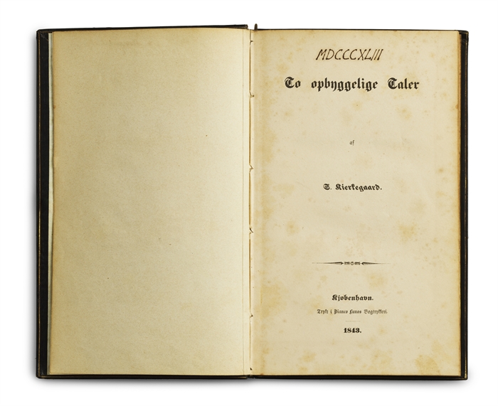 To opbyggelige Taler af S. Kierkegaard + Tre opbyggelige Taler af S. Kierkegaard + Fire opbyggelige Taler af S. Kierkegaard. 
