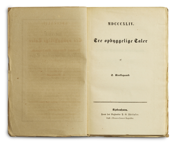To opbyggelige Taler af S. Kierkegaard + Tre opbyggelige Taler af S. Kierkegaard. + Fire opbyggelige Taler af S. Kierkegaard + To opbyggelige Taler. Af S. Kierkegaard. + Tre opbyggelige Taler af S. Kierkegaard. + Fire opbyggelige Taler af S. Kierkegaard.