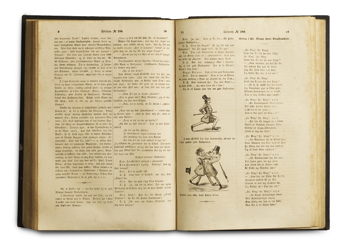 1) Møller, P. L. Et Besøg i Soræ [in: Gæa. Æsthetisk Aarbog]. +
2) [Goldschmidt, Meïr Aaron, edt.]. Corsaren. Nr. 1-315. +
3) Frater Taciturnus: En omreisende Æsthetikers Virksomhed,  
og hvorledes han dog kom til at betale Gjæstebudet. [Printed in: F...