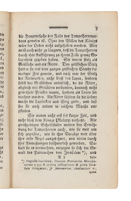 Versuch über die Beschuldigungen welche dem Tempelherrenorden gemacht worden, und über dessen Geheimniss. 2 vols. 