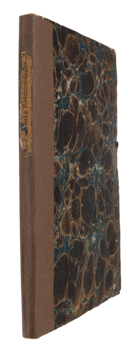 Undersögelser om de danske Ridderordeners Oprindelse.