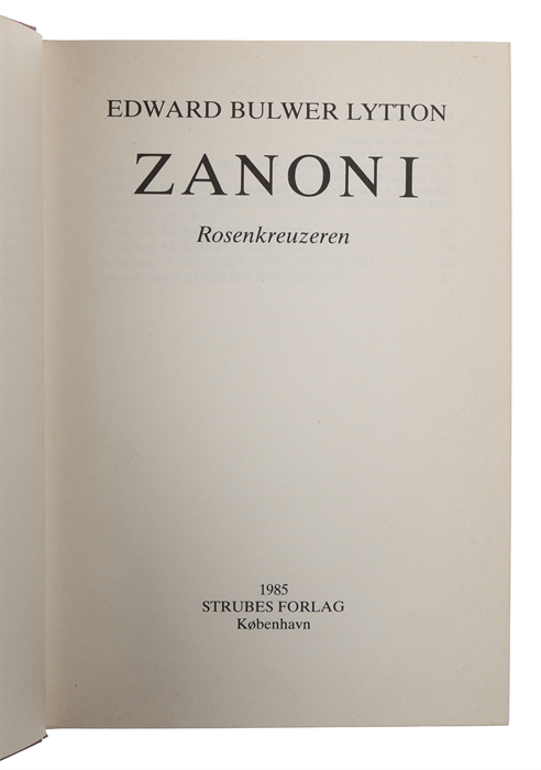Zanoni Rosenkreuzeren.