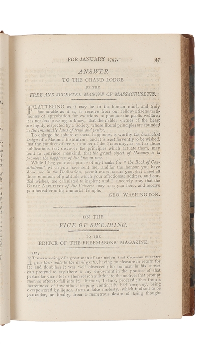 The Freemason's Magazine or General and Complete Library. Vol. 1 - 11.