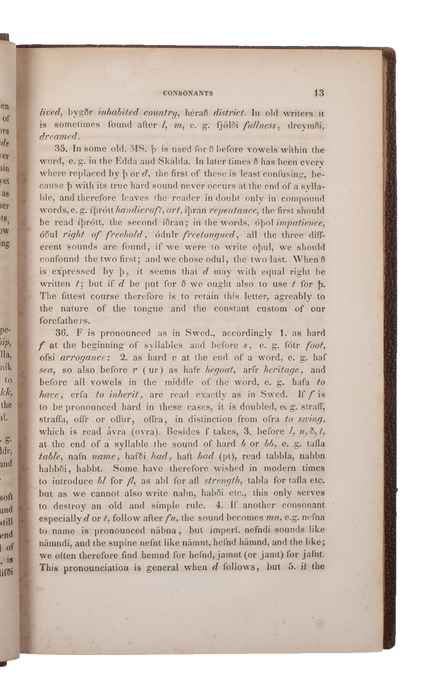 A Grammar of the Icelandic or Old Norse Tongue. Translated from the Swedish of by George Webbe Dasent M. A.