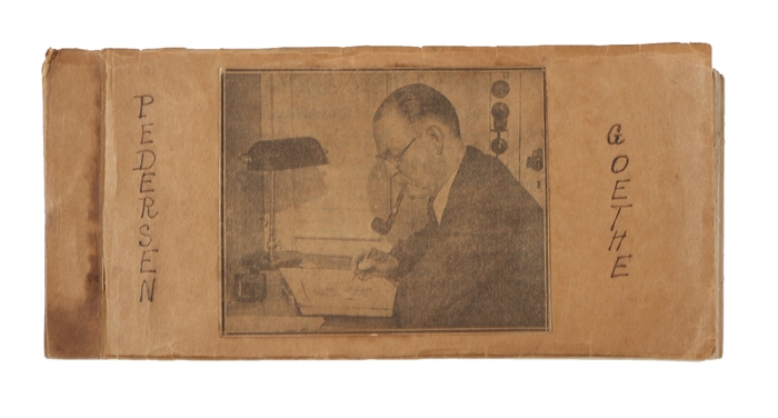 Pedersen – Goethe. A collection of 52 fold-out drawings.