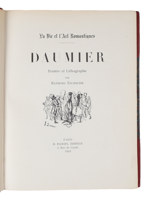 Daumier, peintre et lithographe.