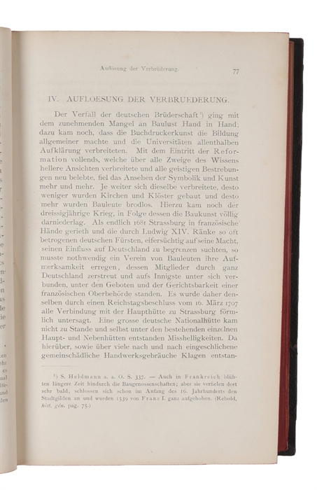 Geschichte der Freimaurerei von der Zeit ihres Entstehens bis auf die Gegenwart. Dritte auflage. 