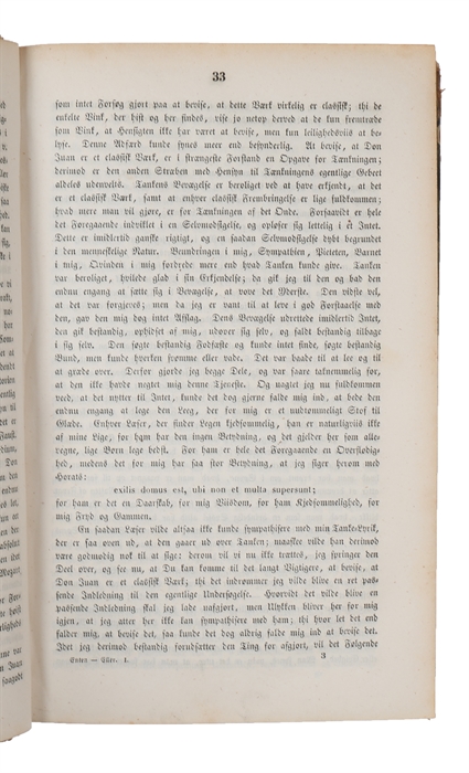 Enten – Eller. Et Livs=Fragment udgivet af Victor Eremita. Anden Udgave. Første Deel, indeholdende A.’s Papirer + Anden Deel, indeholdende B.’s Papirer, Breve til A.