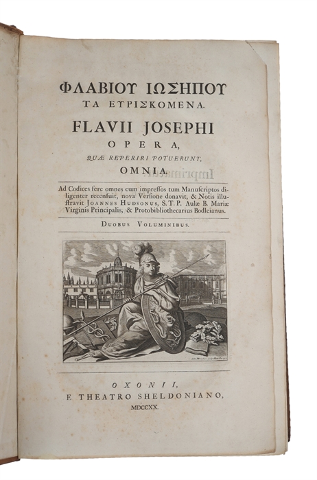 Phlabiou Iosepou ta euriskomena. Flavii Josephi opera, quæ reperiri potuerunt, omnia. 2 vols. 