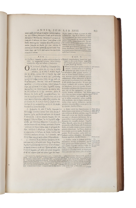 Phlabiou Iosepou ta euriskomena. Flavii Josephi opera, quæ reperiri potuerunt, omnia. 2 vols. 