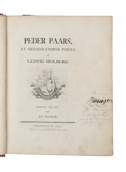 Peder Paars, et heroisk-comisk Poema. Udgivet paa nye ved Et Selskab.