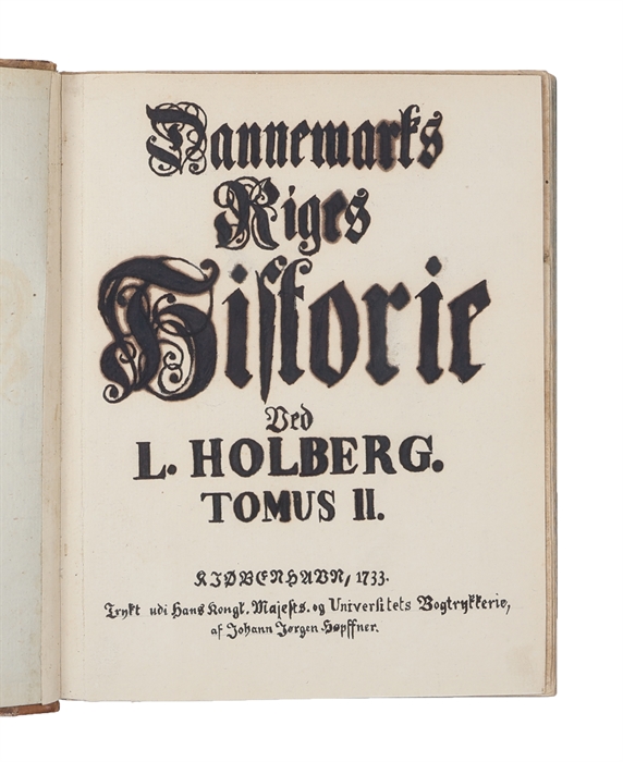 Dannemarks Riges Historie. Deelt udi 3 Tomer. Tomus I - III.