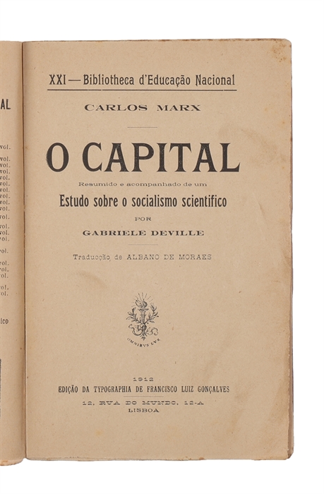 O Capital. (i.e. Portuguese: "Das Kapital").