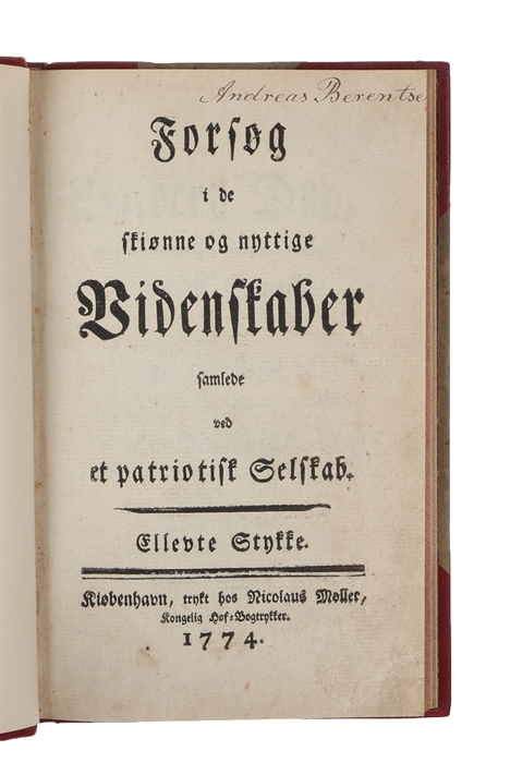 Balders Død. Et heroisk Syngespil i Tre Handlinger. Et Priisdigt.