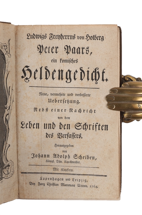 Peter Paars, ein komisches Heldengedicht. Neue, vermehrte und verbesserte Uebersetzung. Nebst einer Nachricht von dem Leben und den Schriften des Verfassers. Herausgegeben von Johann Adolph Scheiben. Mit Kupfern.
