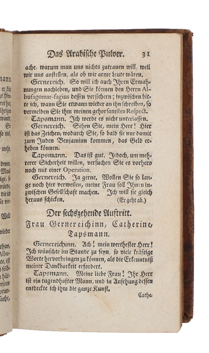 Sechs Lustspiele, Anfänglich in Dänischer Sprache geschrieben. Anitzo ins Deutsche übersetzt von J. G. L. (Johann Georg Laub). Zweyte Auflage.