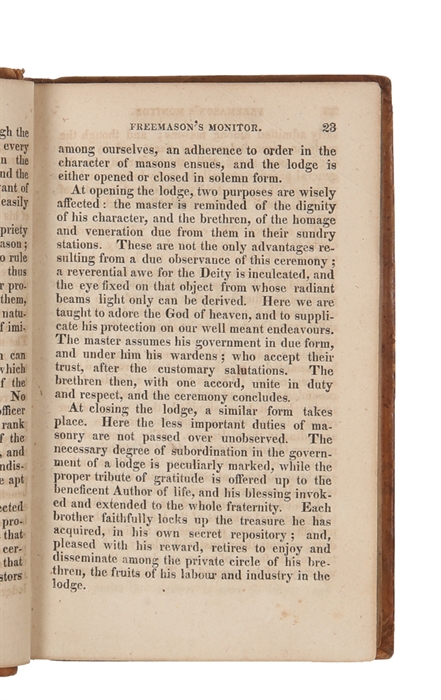 The Freemason's Monitor or Illustrations of Masonry in Two Parts. A new and improved edition. 