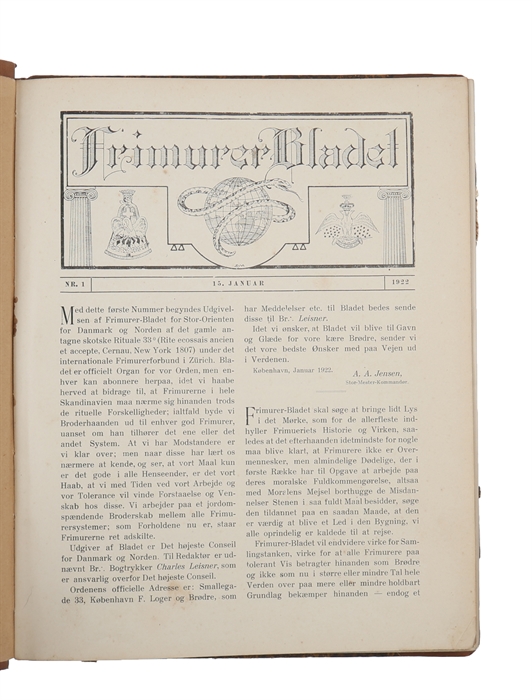 Frimurerbladet. (Nr. 1-36, 38)