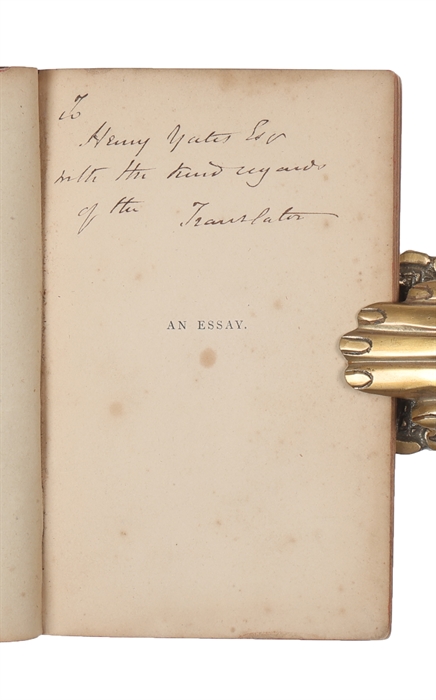An Essay On The Mysteries Of the true object of the brotherhood of Free Masons. Translated from the French.