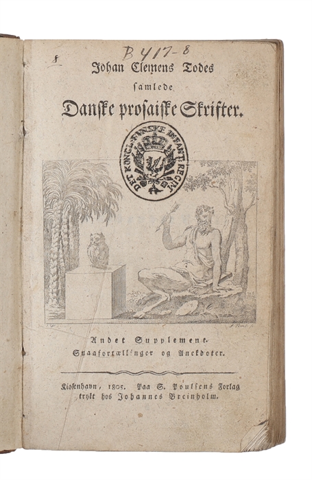 Samlede Danske Prosaiske Skrifter. Første- Fierde Deel. 4 Bd. (1. Moralske og satiriske Afhandlinger. 2. Diætetiske Afhandlinger. 3. Folkemedicin. 4. Diætetiske Afhandlinger) (+) Først og Andet supplementsbind.